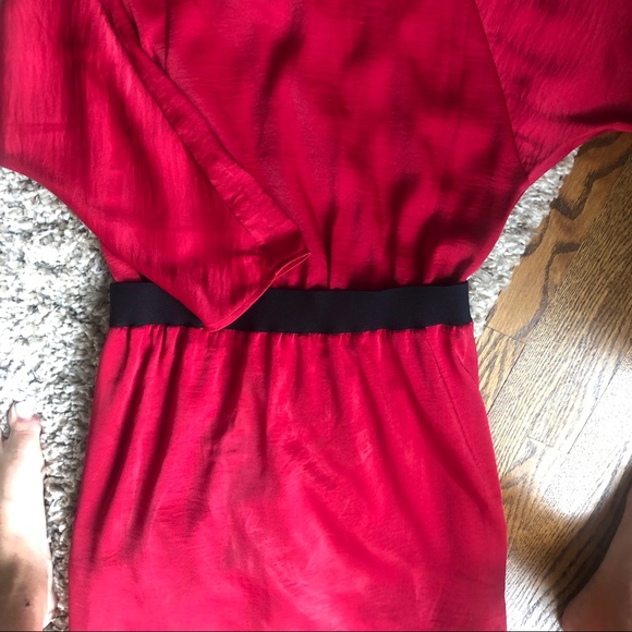 BCBG Red Dress with Black detail - Picture 6 of 6